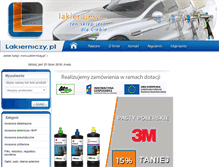 Tablet Screenshot of lakierniczy.pl